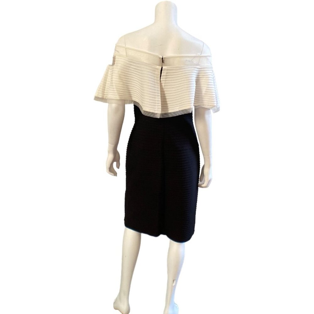 NWT Tadashi Shoji Tabora Off Shoulder Pintuck Jersey Dress, size Medium - Picture 14 of 16